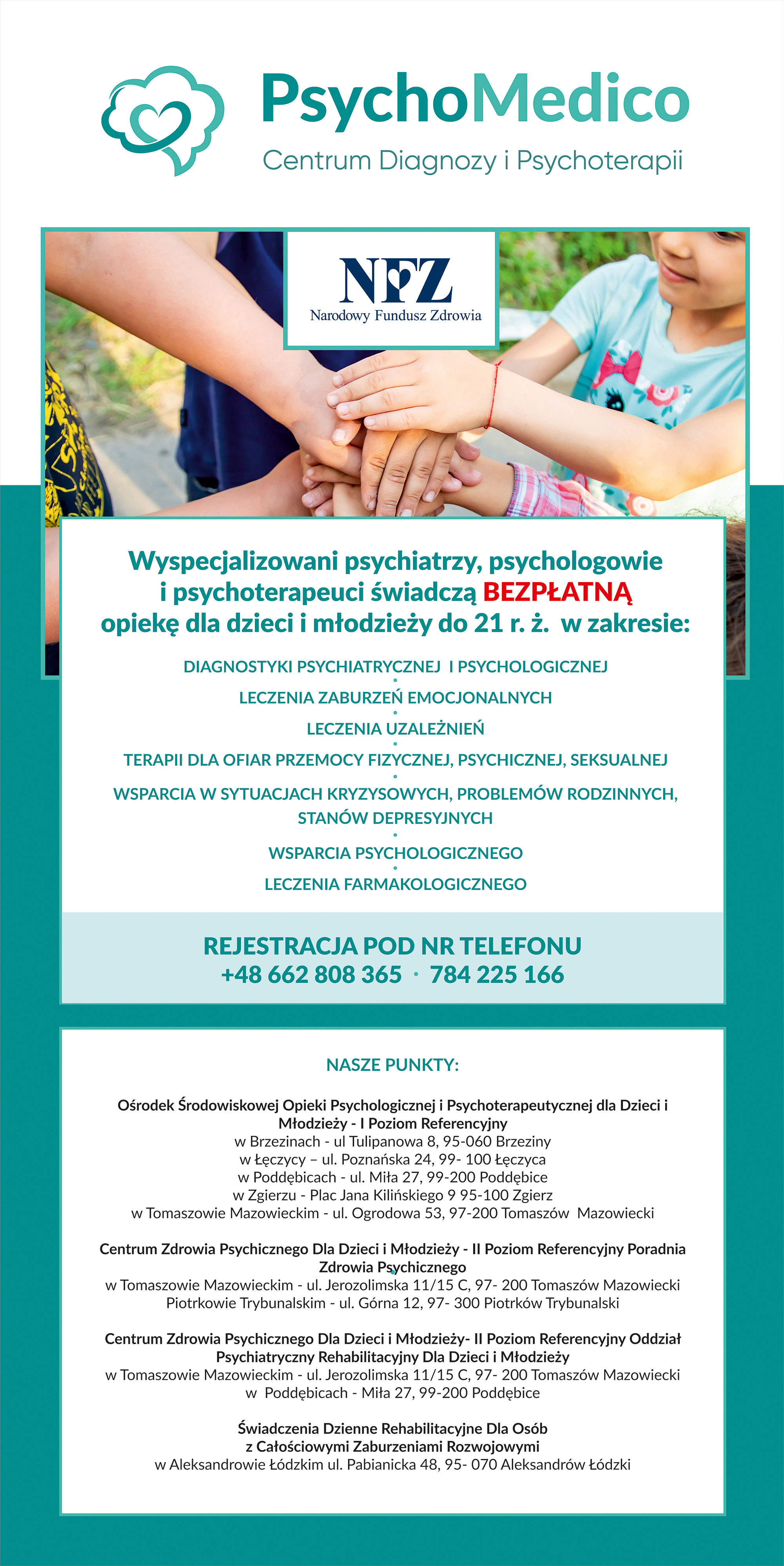 Zdjęcie do Ośrodek Środowiskowej Opieki Psychologicznej i Psychoterapeutycznej dla Dzieci i Młodzieży &ndash; I poziom referencyjny, kt&oacute;ry działa w Poddębicach.